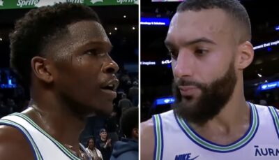 NBA – En plein match, la punchline sauvage d’Anthony Edwards sur Rudy Gobert fait le buzz !
